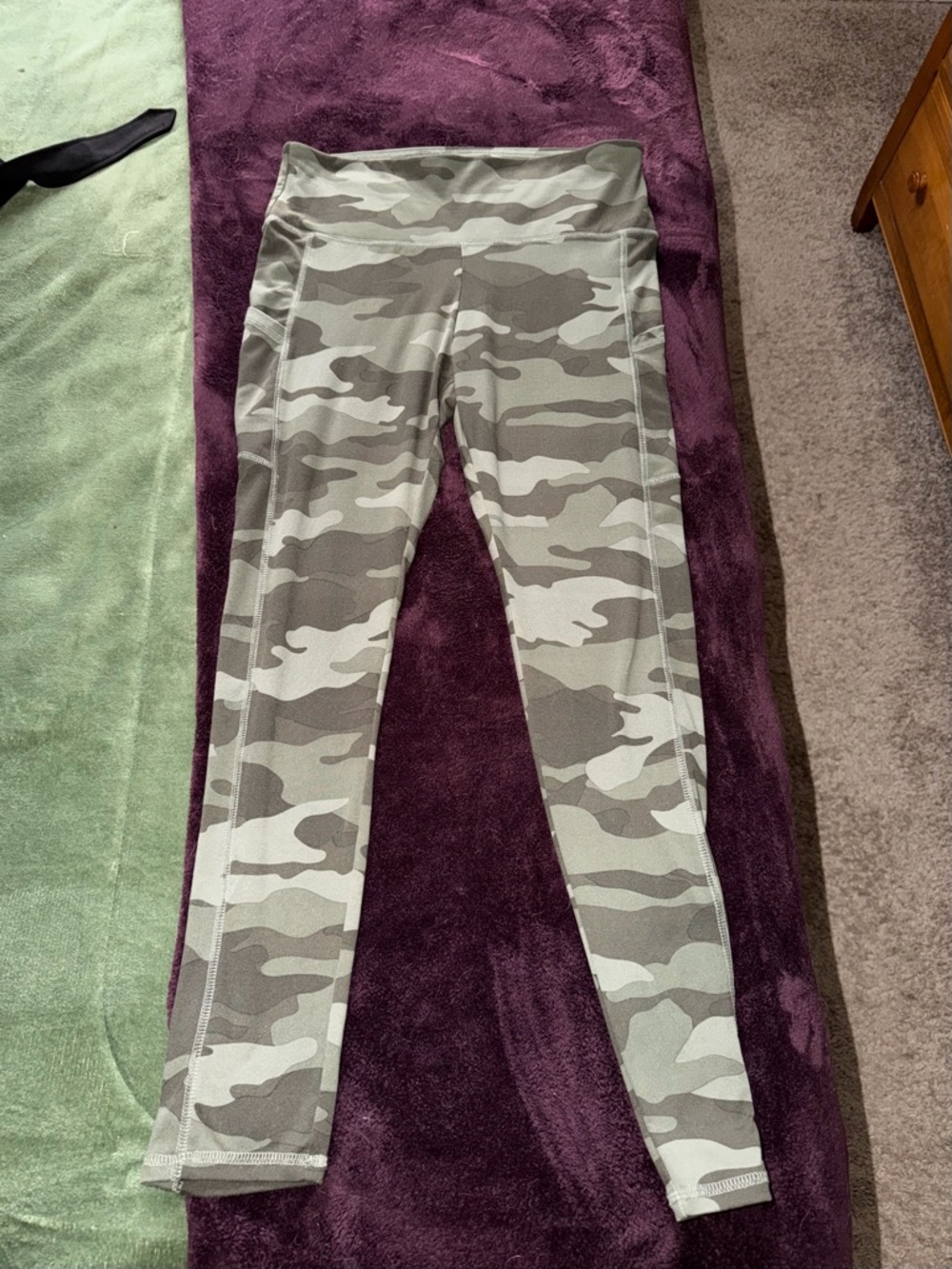 wild fable Olive Camo High-Waist Leggings